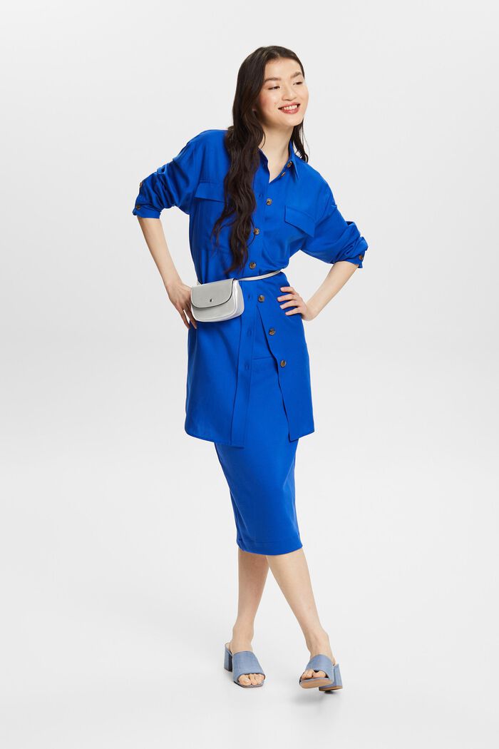 Hemd im Oversize-Look, BRIGHT BLUE, detail image number 1
