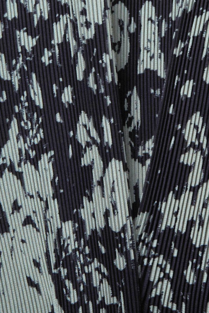 Robe plissée à motif, NAVY, detail image number 1