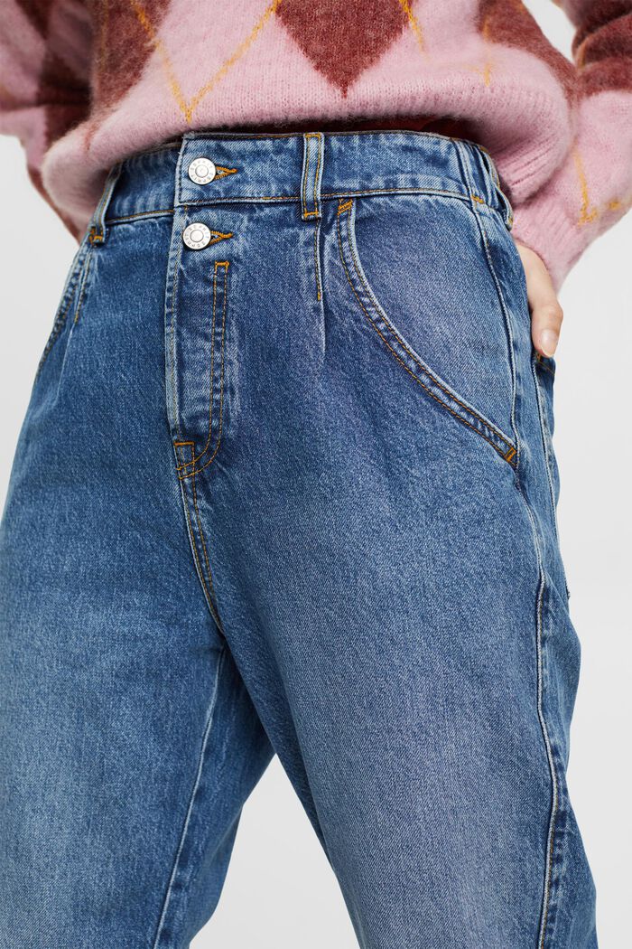 High-Rise-Jeans, BLUE MEDIUM WASHED, detail image number 3