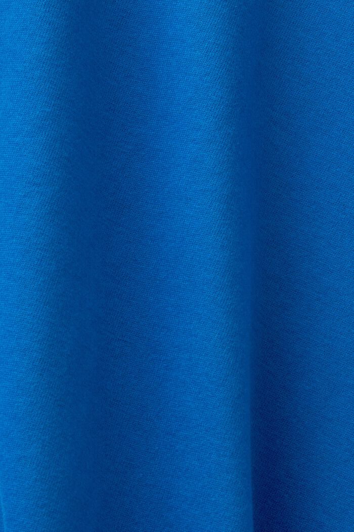 T-shirt à manches longues et col cheminée en coton, BRIGHT BLUE, detail image number 5