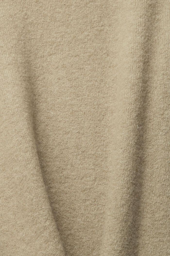 Mit Wolle: flauschiger Pullover, PALE KHAKI, detail image number 1