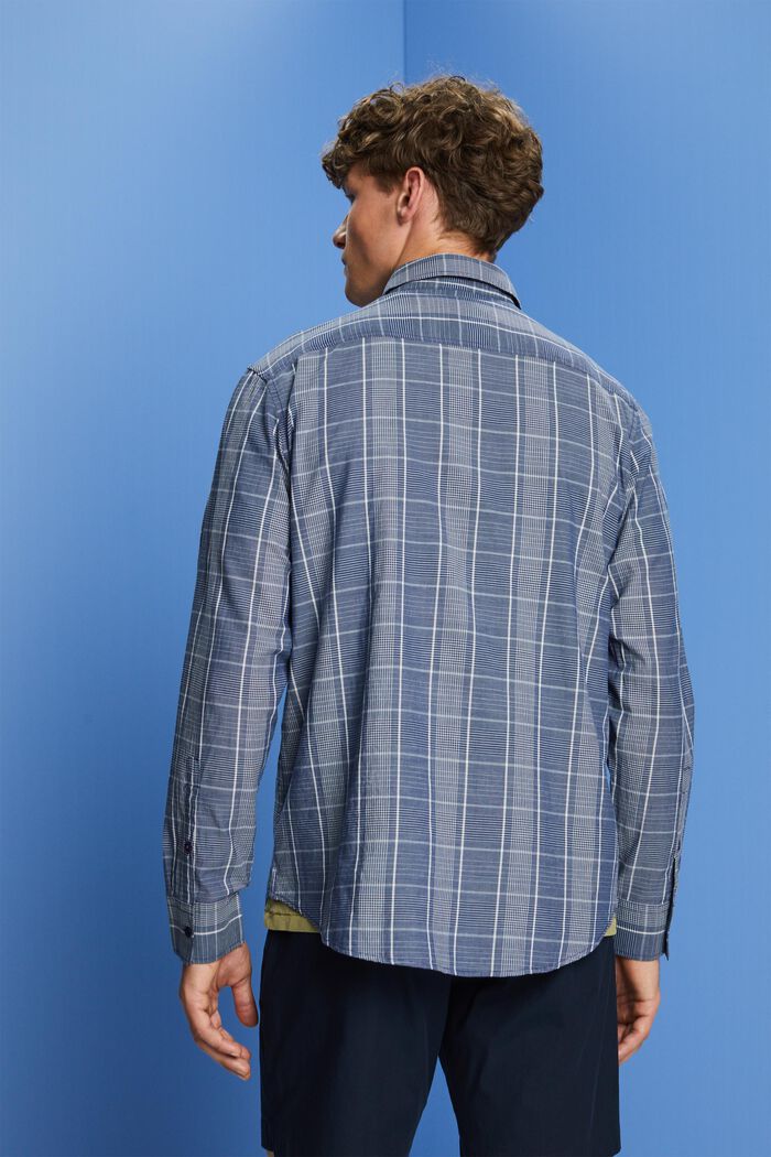 Chemise à carreaux légère, 100 % coton, DARK BLUE, detail image number 3