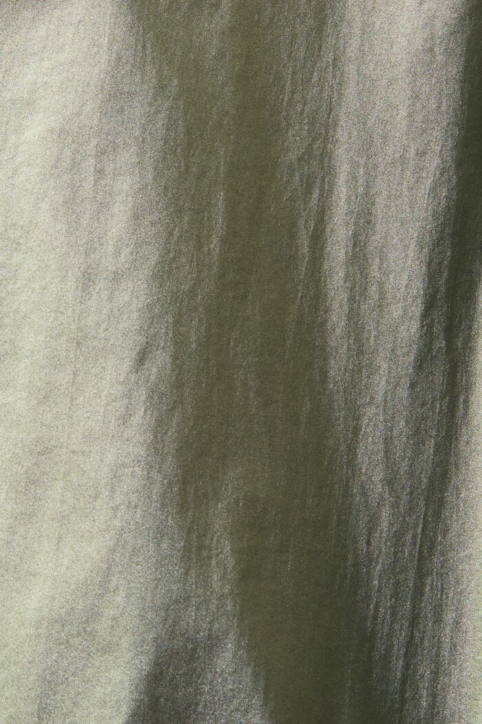 Veste coupe-vent enduite métallisée, DARK TEAL GREEN, detail image number 6