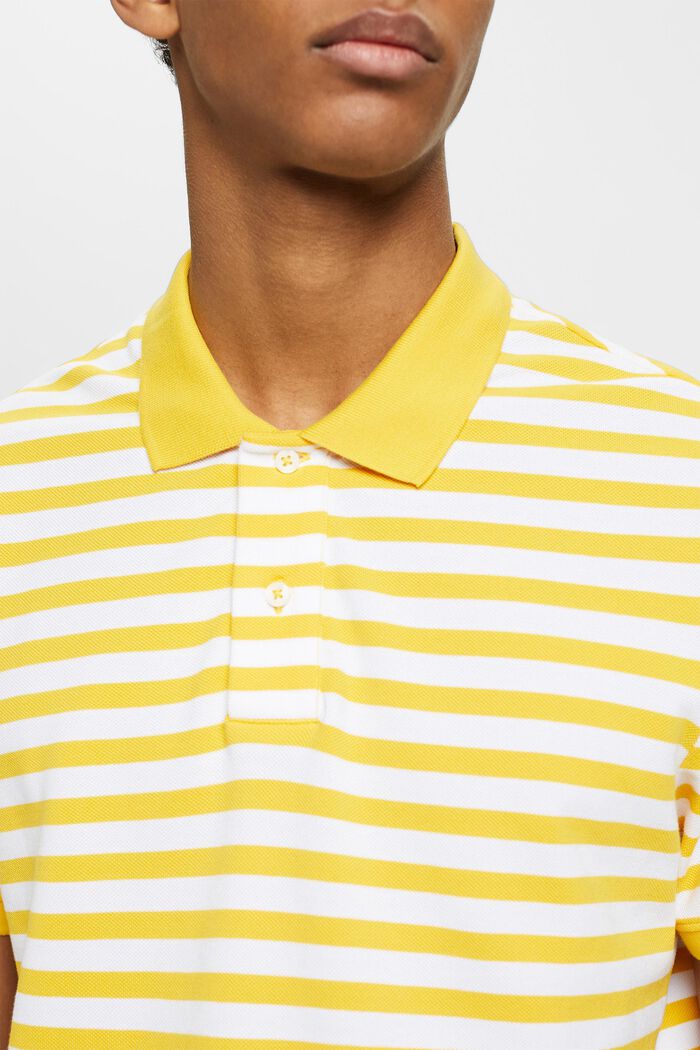 Polo rayé coupe Slim Fit, GOLDEN ORANGE, detail image number 2