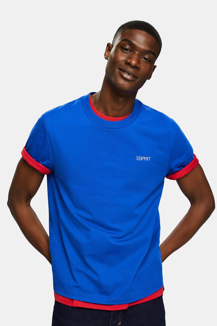 T-shirt unisexe orné d’un logo, BRIGHT BLUE, detail image number 4