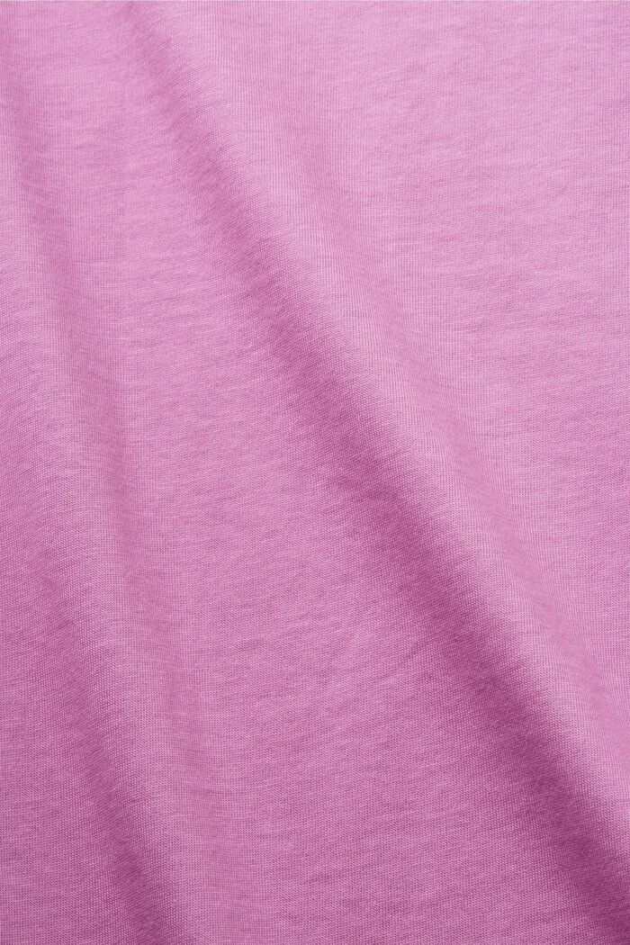 T-Shirt mit tonalem Print, 100 % Baumwolle, VIOLET, detail image number 6