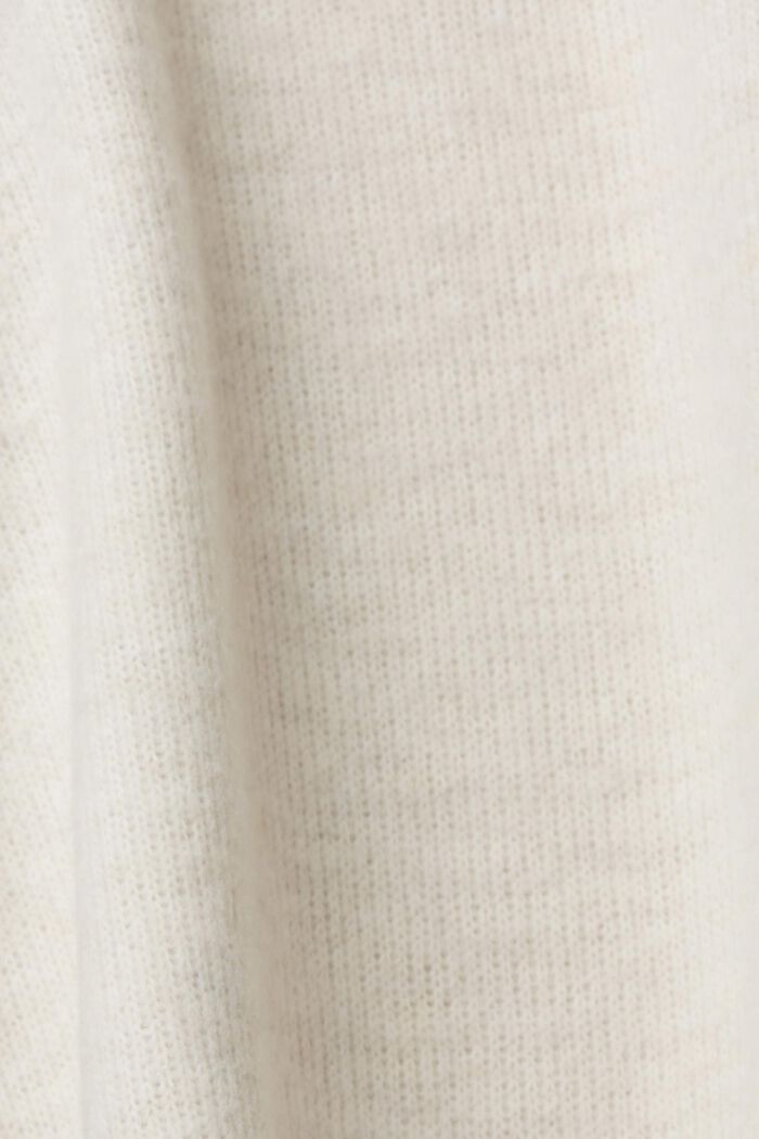 Sweat-shirt à capuche gratté, BEIGE, detail image number 1