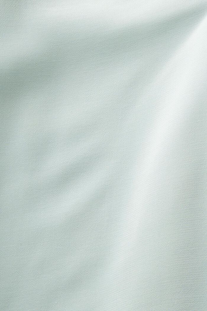Ärmellose Bluse mit Spitzenbesatz, LIGHT AQUA GREEN, detail image number 5