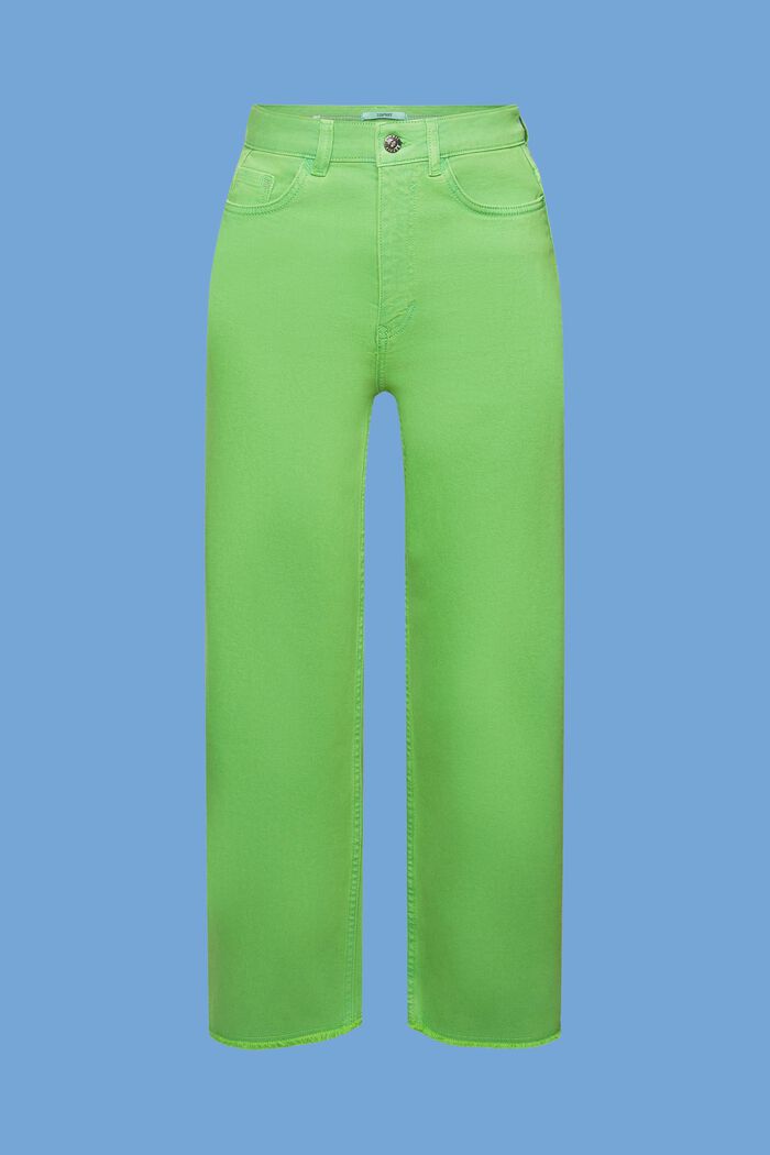 Pantalon taille haute à jambes droites, GREEN, detail image number 7