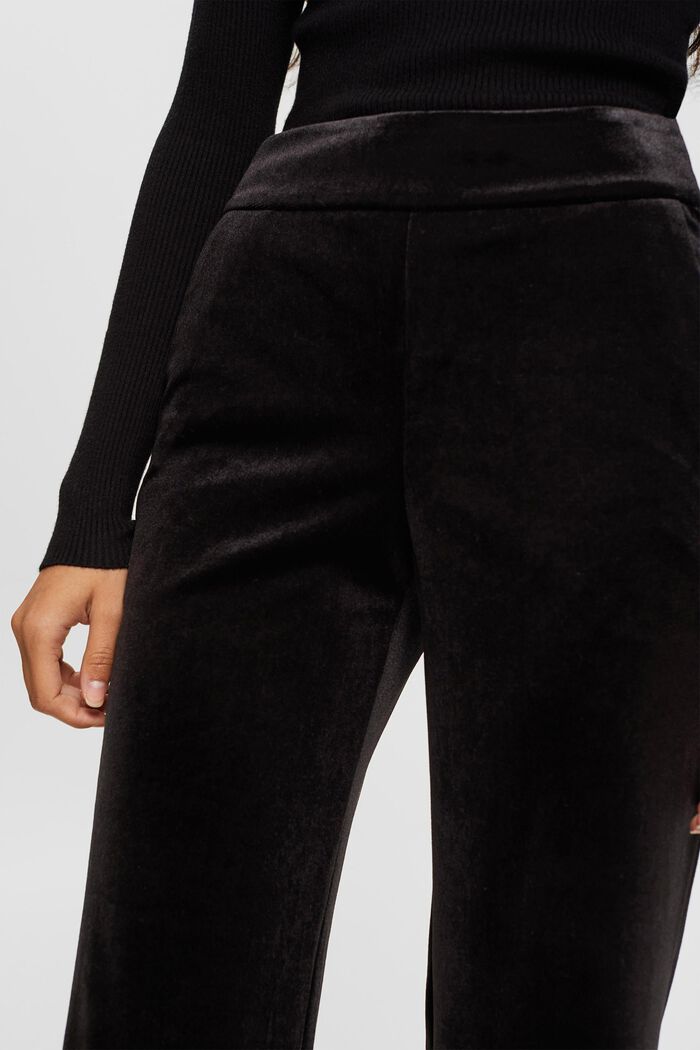 Pantalon en velours à jambes larges, BLACK, detail image number 3
