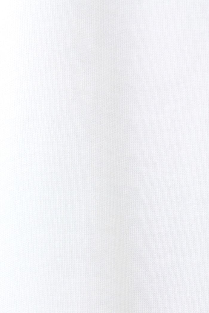 T-Shirt aus Bio-Baumwolle mit geometrischem Print, WHITE, detail image number 5