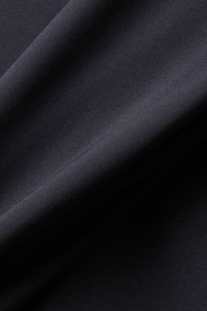 Einreihiger Piqué-Jersey-Blazer, BLACK, detail image number 4