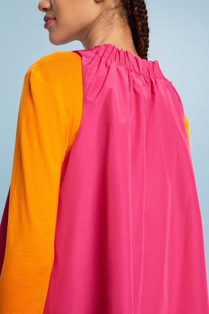 Mini-robe de coupe trapèze, PINK FUCHSIA, detail image number 3