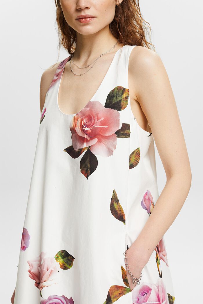 Kleid mit Print und Puffsaum, OFF WHITE, detail image number 3