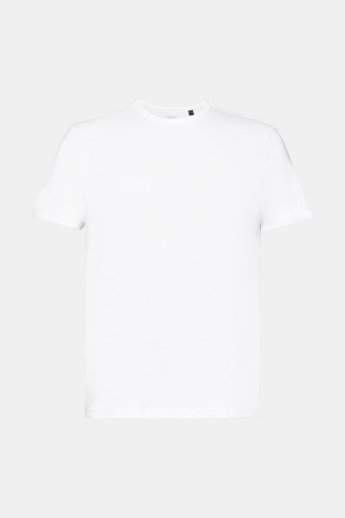 Pima-Baumwoll-T-Shirt im Slim Fit, WHITE, detail image number 7
