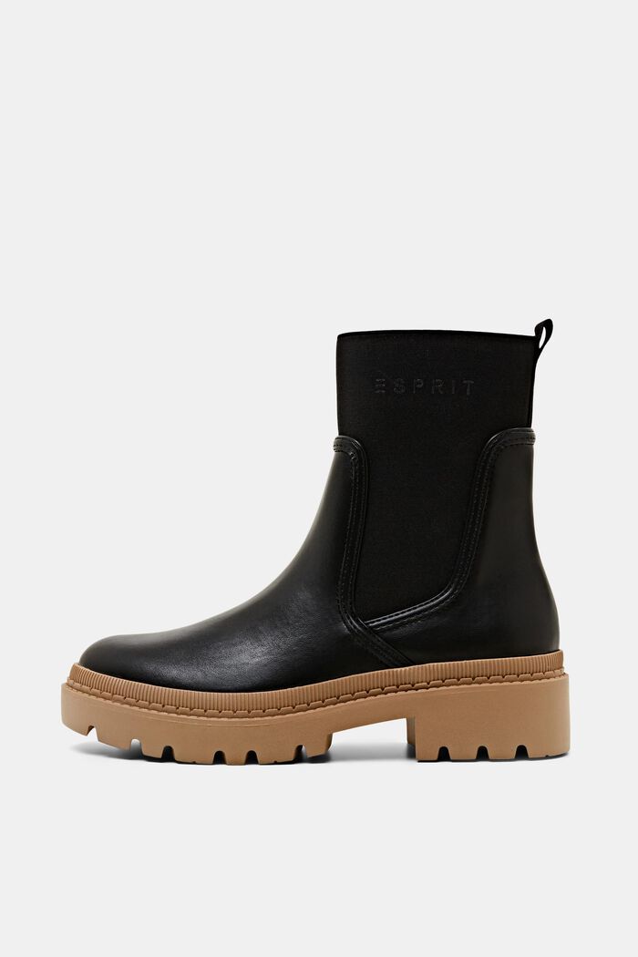 Vegan: Chelsea Boots in Lederoptik, BLACK, detail image number 0
