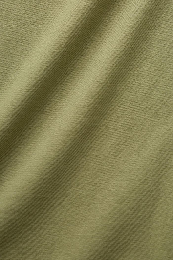 Besticktes Shirt, 100% Baumwolle, LIGHT KHAKI, detail image number 4