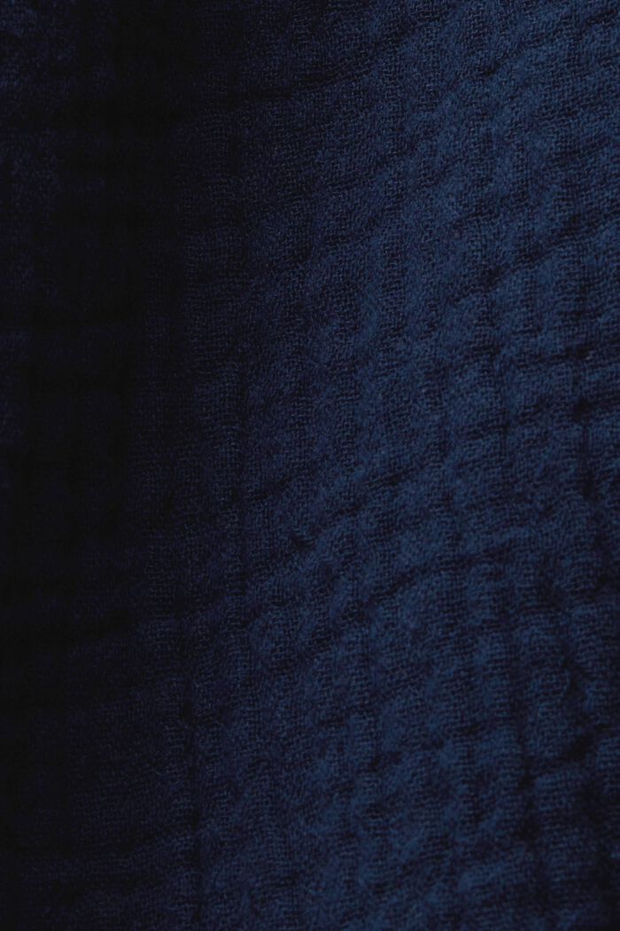 Robe-chemise casual dotée d’une ceinture à nouer, 100 % coton, NAVY, detail image number 5