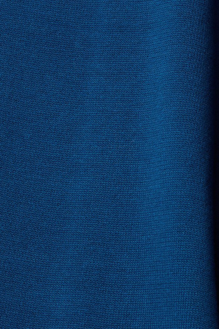 Kleid mit Rollkragen, PETROL BLUE, detail image number 1