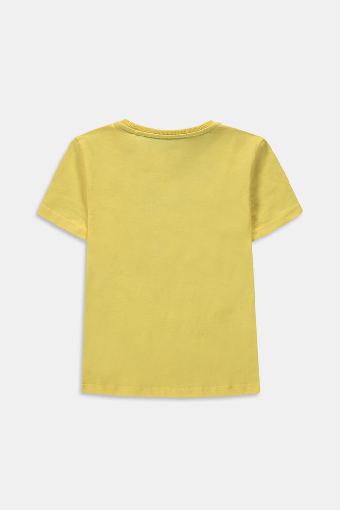 T-shirt à imprimé, 100 % coton, HONEY YELLOW, detail image number 1