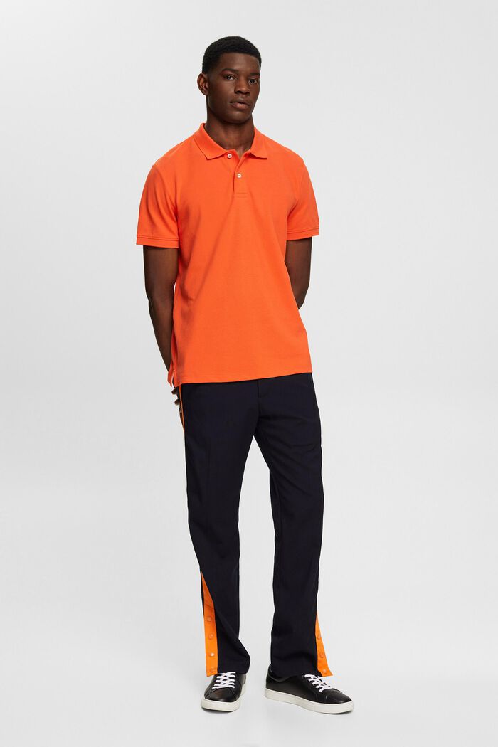 Polo coupe Slim Fit, ORANGE RED, detail image number 4