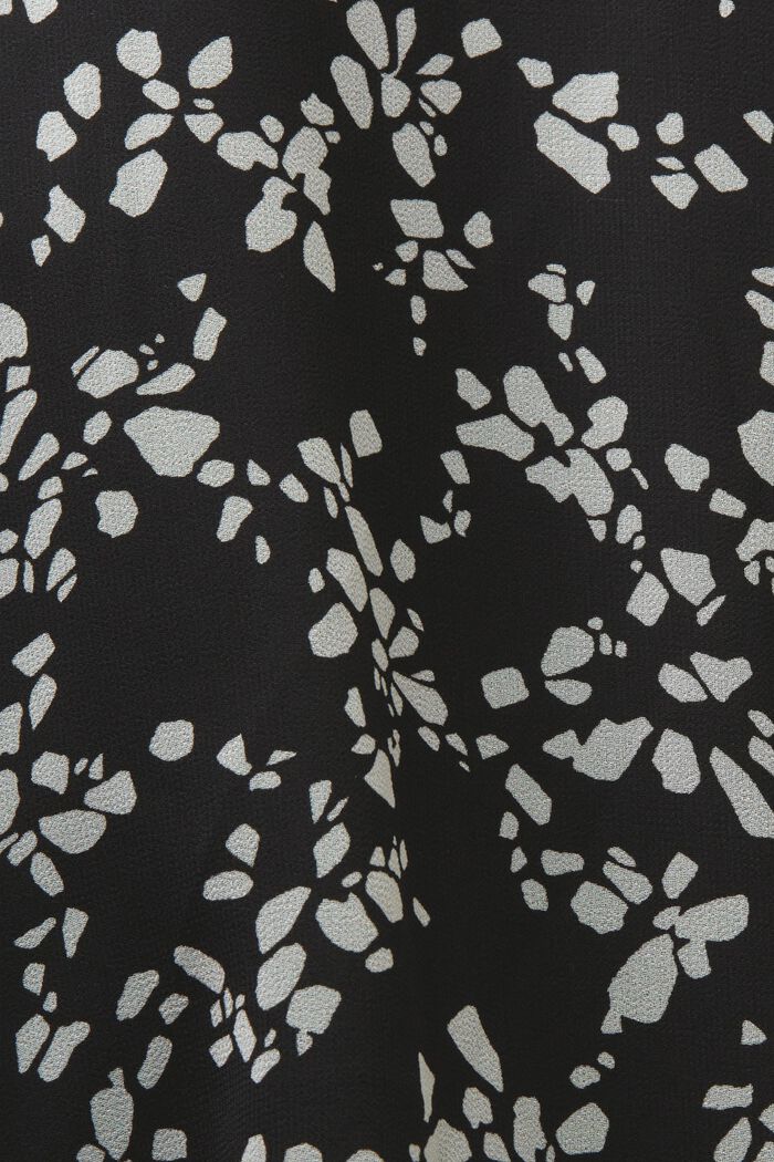 Robe en mousseline imprimée, BLACK, detail image number 5