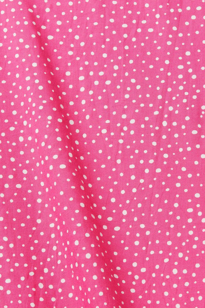 Bluse mit Muster, LENZING™ ECOVERO™, PINK FUCHSIA, detail image number 5