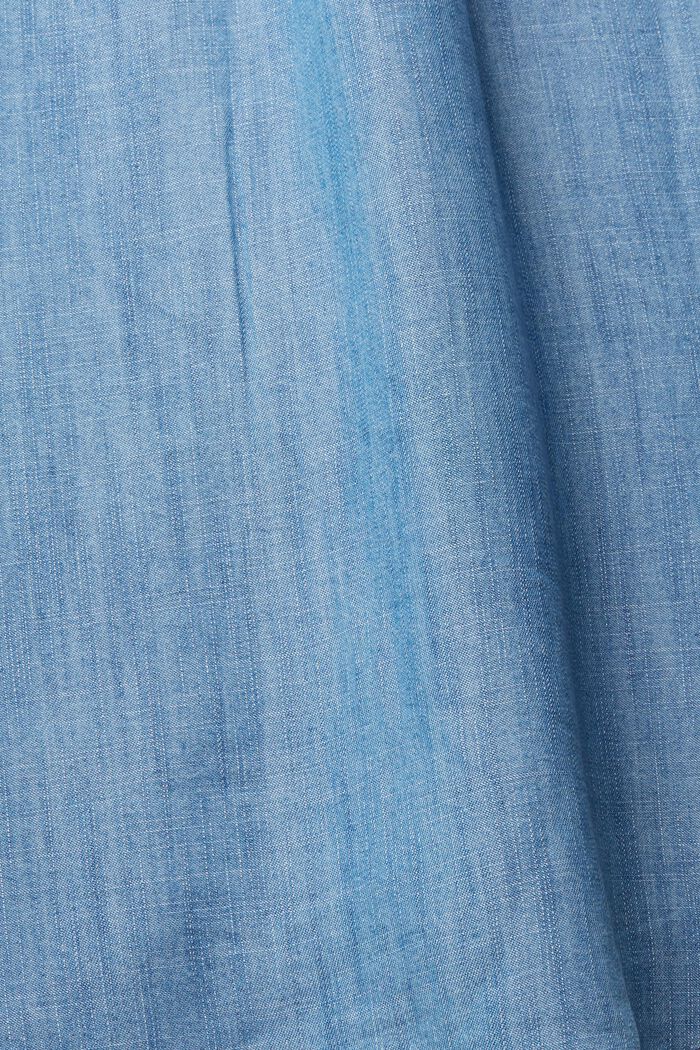 Aus TENCEL™: Oversize-Bluse in Denimoptik, BLUE MEDIUM WASHED, detail image number 8