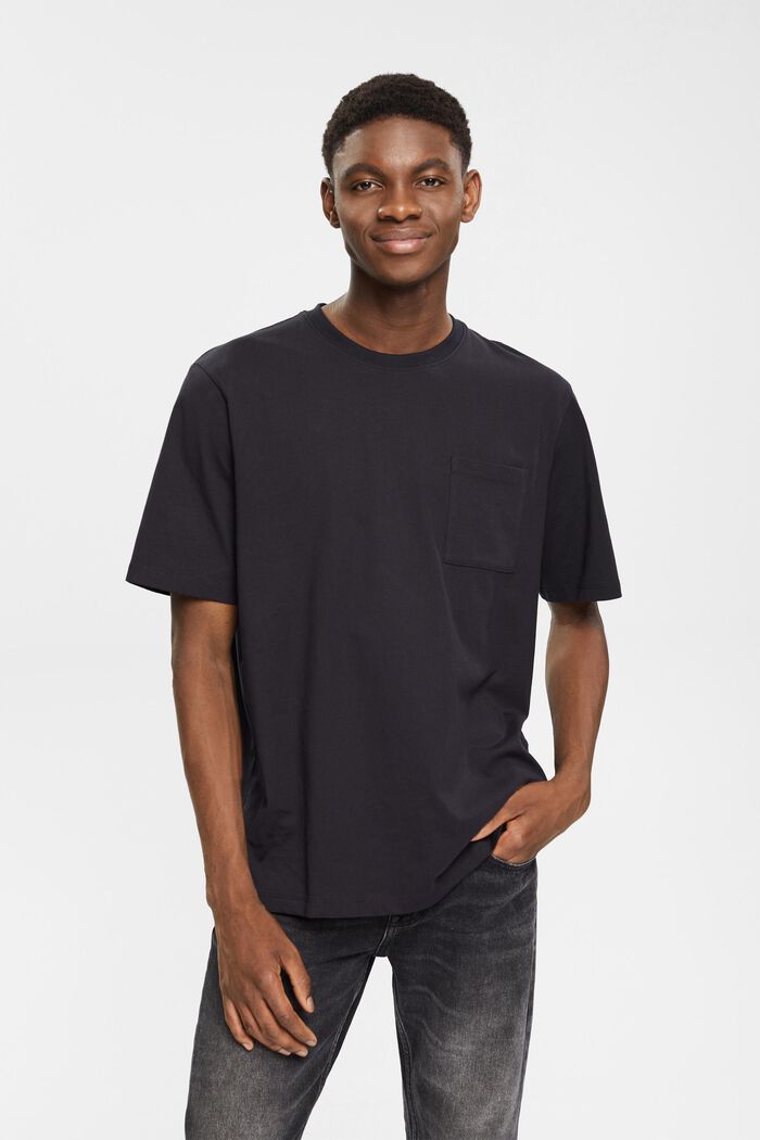 T-shirt en jersey, 100 % coton, BLACK, detail image number 1