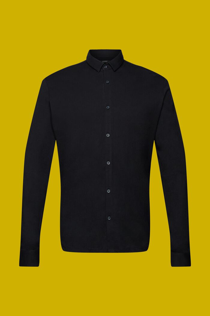 Hemd aus Jersey, 100% Baumwolle, BLACK, detail image number 5