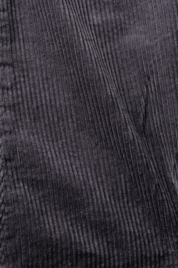 Mini-jupe en velours côtelé, 100 % coton, ANTHRACITE, detail image number 7