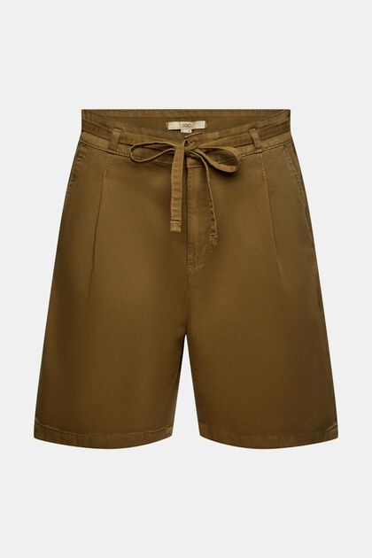 Highwaist-Shorts aus 100% Pima-Baumwolle