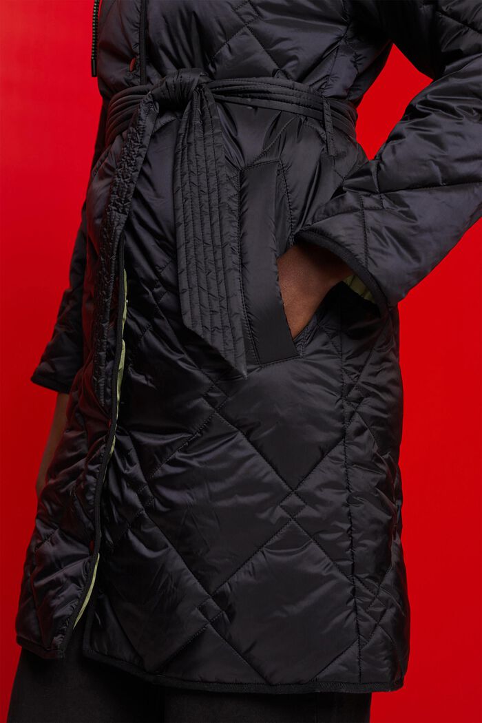 Manteau matelassé à capuche, BLACK, detail image number 2