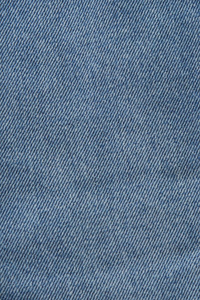 Gerade, konische Jeans mit mittelhohem Bund, BLUE MEDIUM WASHED, detail image number 6