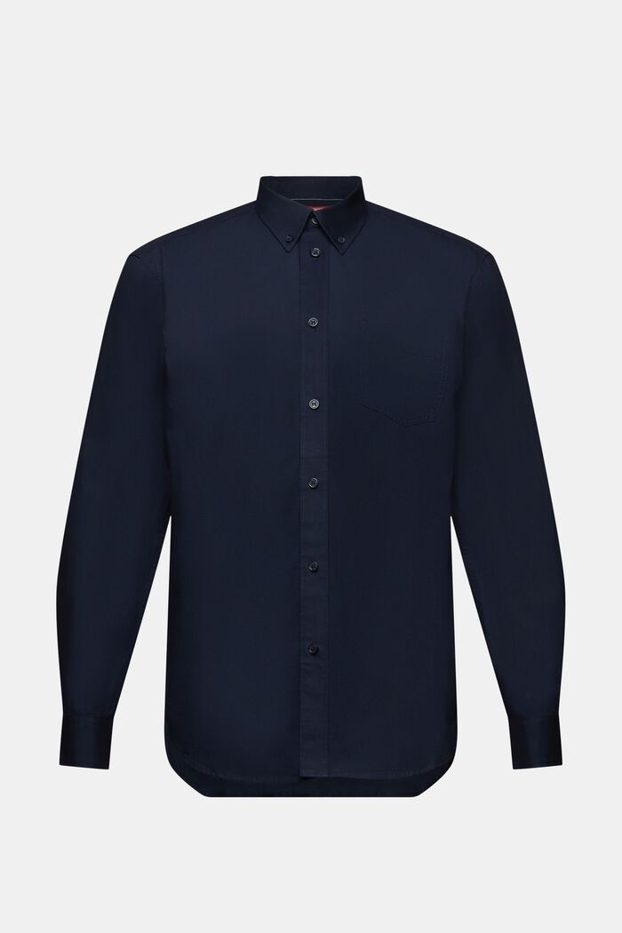 Button-Down-Hemd aus Popeline, 100 % Baumwolle, NAVY, detail image number 6