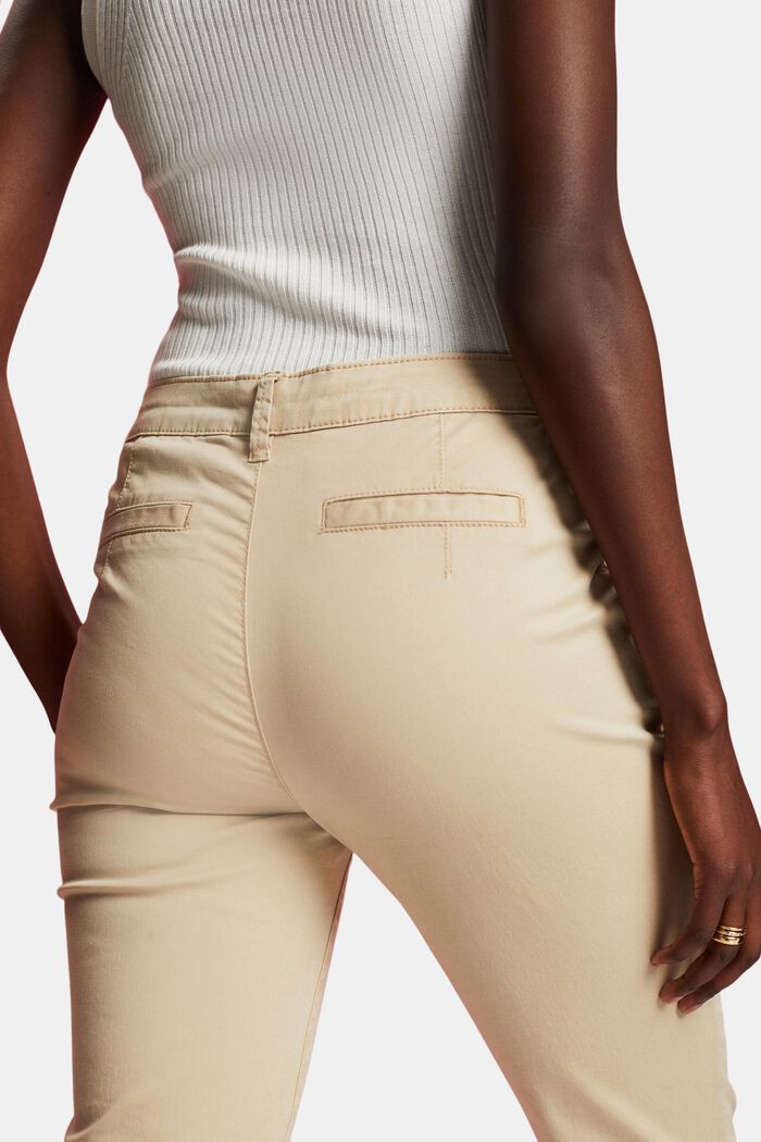 Chino en coton stretch, SAND, detail image number 4