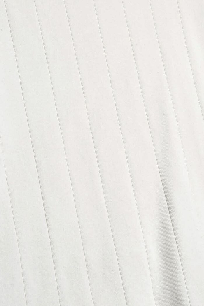Longsleeve mit gewellten Abschlusskanten, OFF WHITE, detail image number 4