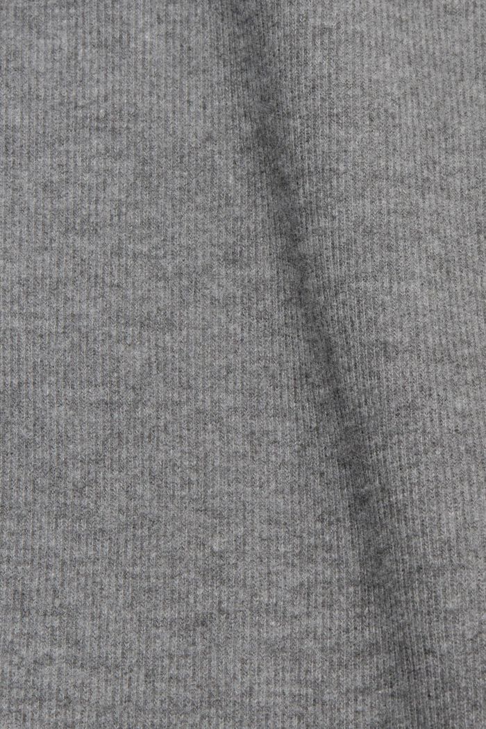 Sweatshirt mit Stehkragen, Baumwollmix, GUN METAL, detail image number 5