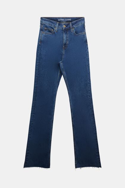 Racer-Bootcut-Jeans mit ultrahohem Bund