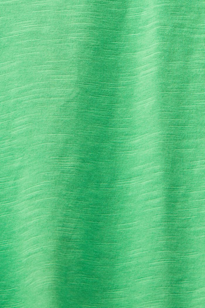 T-shirt en coton flammé, GREEN, detail image number 4