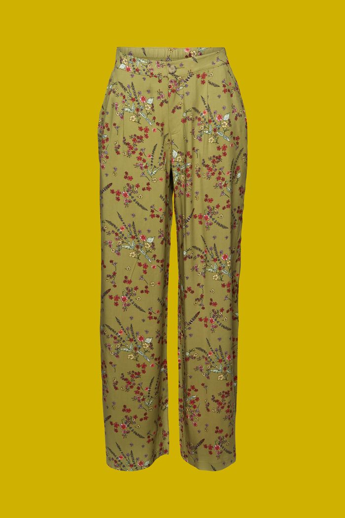 Pantalon à jambes larges, LENZING™ ECOVERO™, PISTACHIO GREEN, detail image number 7