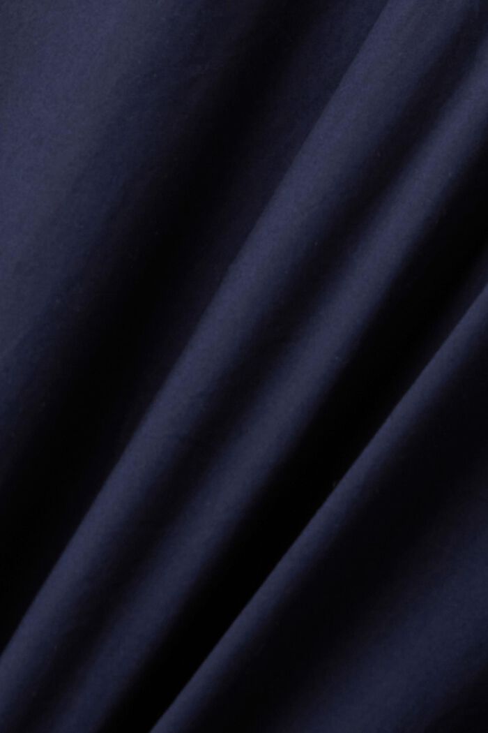 Robe-chemise en coton munie d’une ceinture à nouer, NAVY, detail image number 5