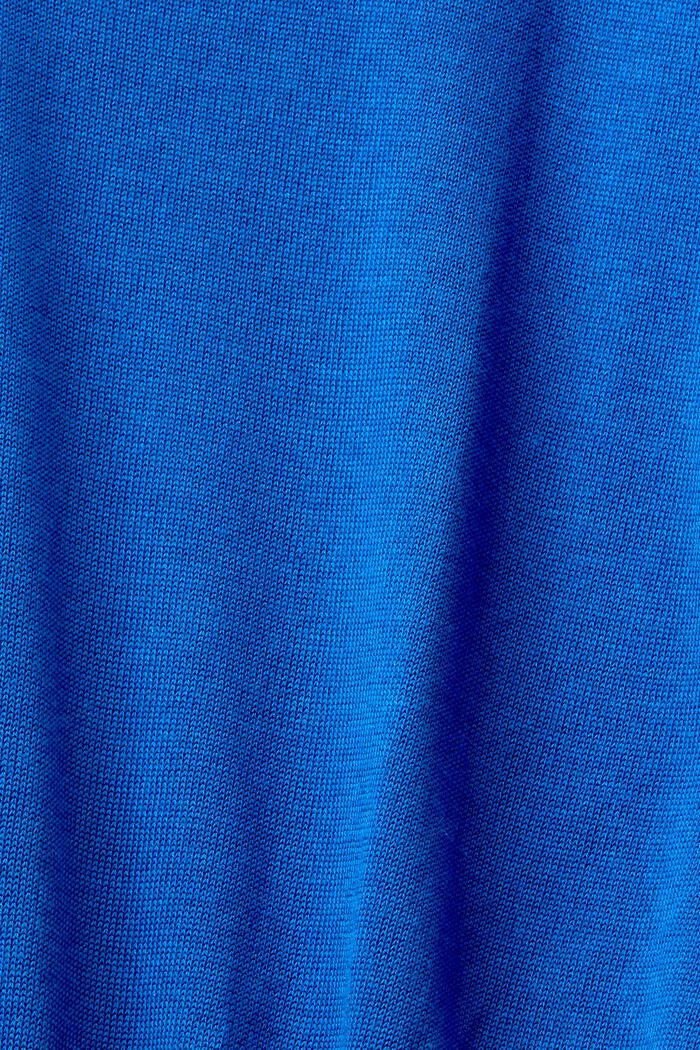 Pullover mit V-Ausschnitt, BRIGHT BLUE, detail image number 5