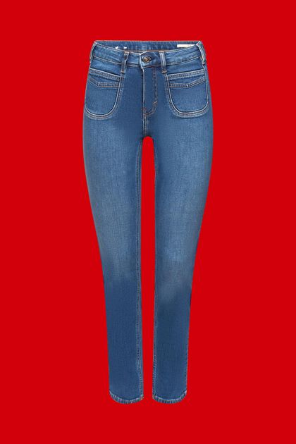 High-Rise-Jeans im Slim Fit