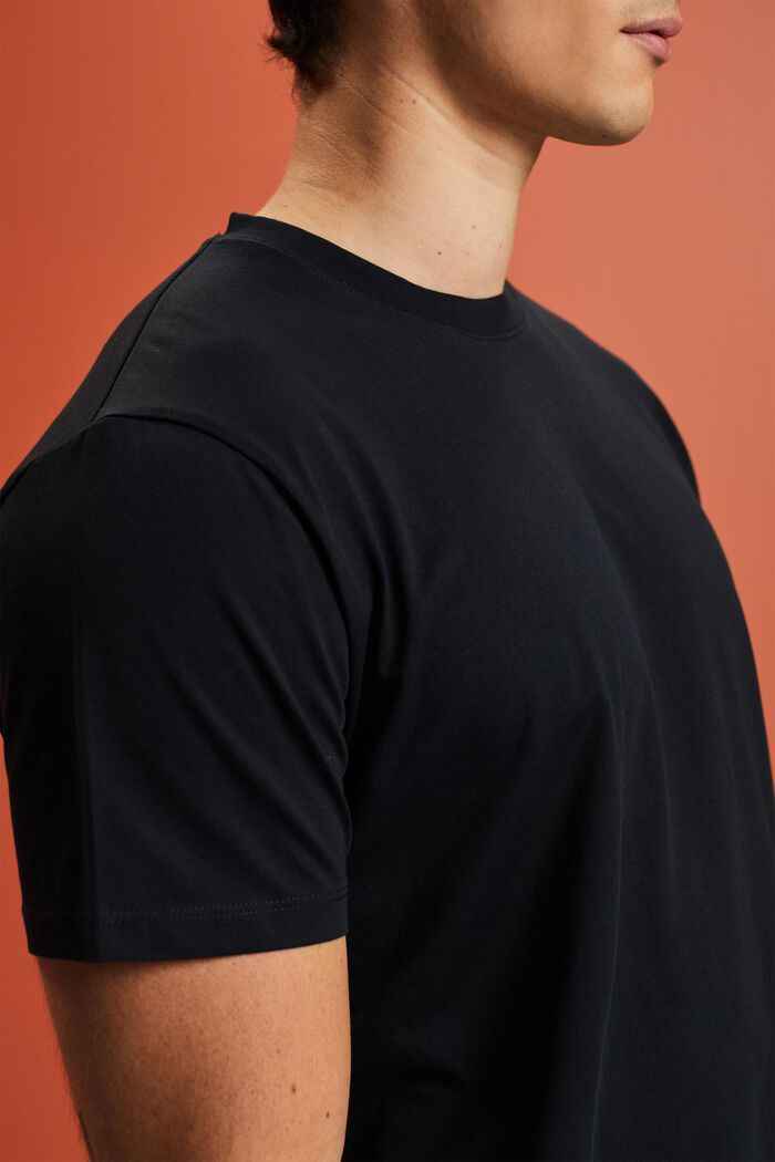 T-shirt en jersey, 100 % coton, BLACK, detail image number 2