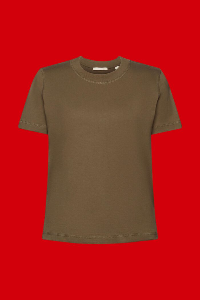 T-shirt ample, 100 % coton, KHAKI GREEN, detail image number 6
