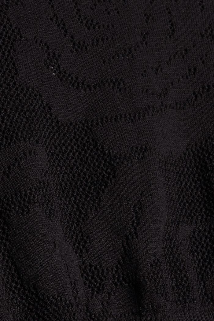 Pullover aus Ajourstrick, BLACK, detail image number 1