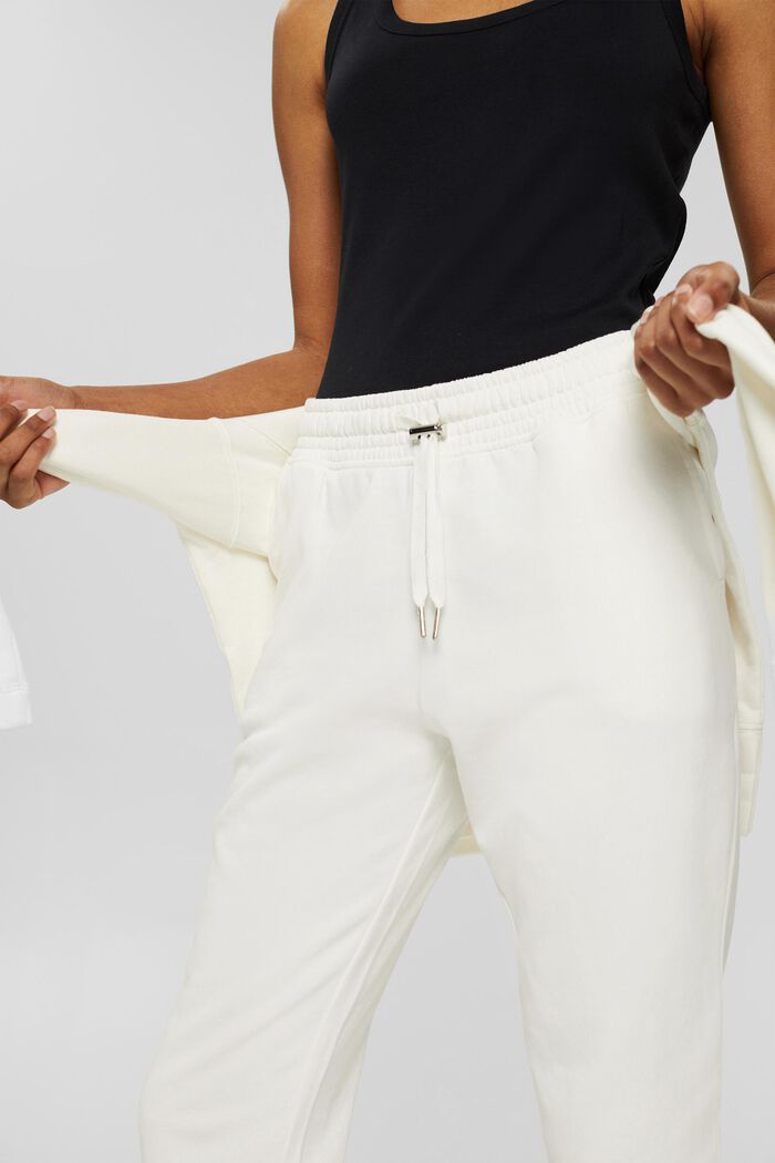 Pantalon de jogging, 100 % coton, OFF WHITE, detail image number 2