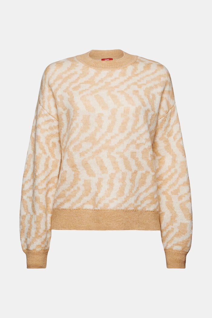 Wollmix-Pullover mit Mohair, DUSTY NUDE, detail image number 7