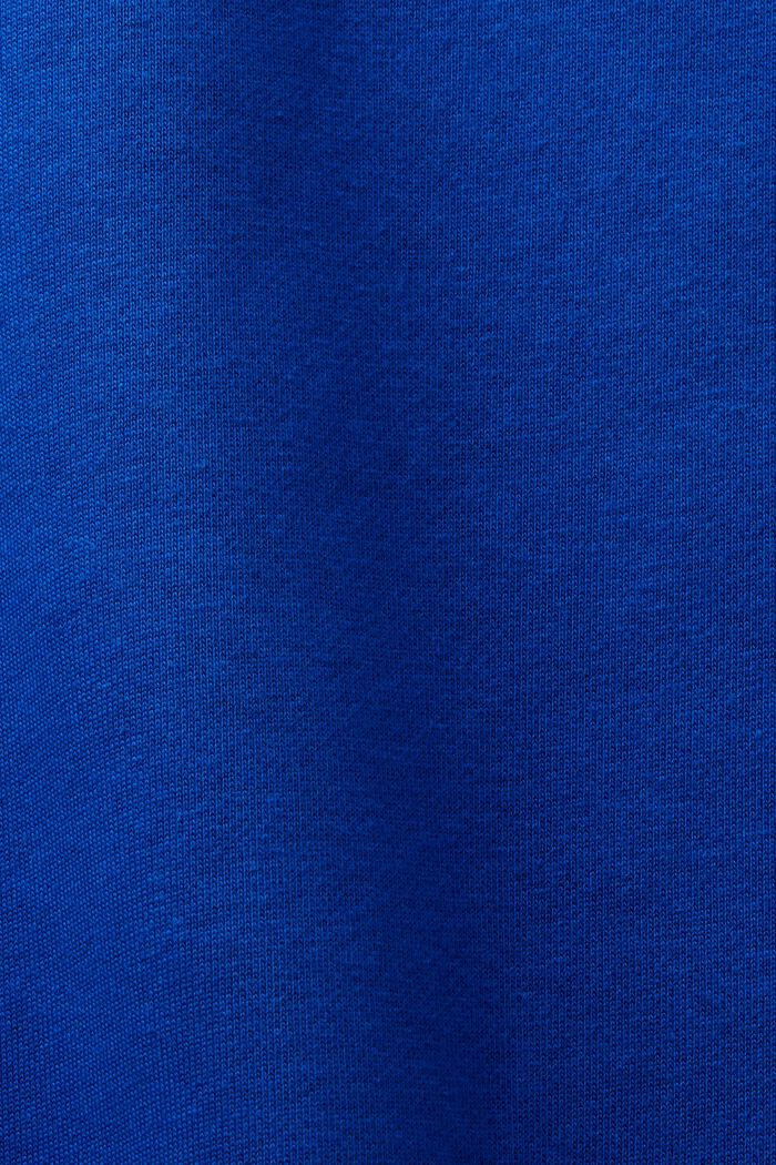 Sweat-shirt unisexe en maille polaire de coton orné d’un logo, BRIGHT BLUE, detail image number 7